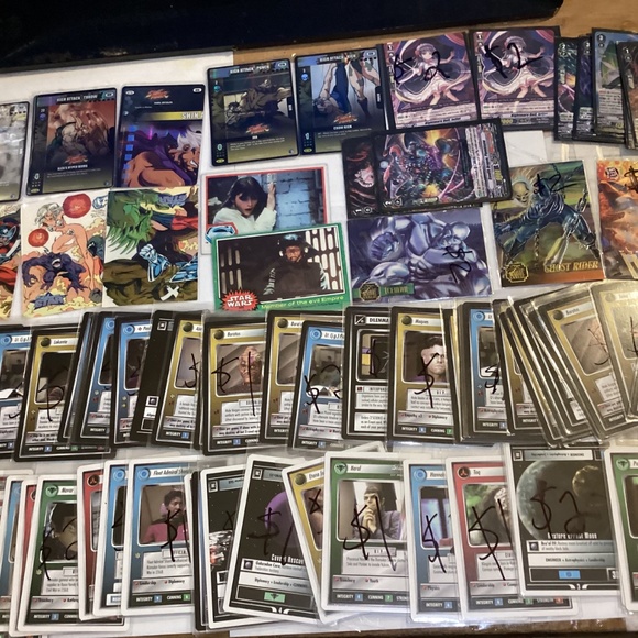 77 CCG and TCG cards lot with Star Trek marvel street fighter and more 55 Star T - Picture 5 of 15